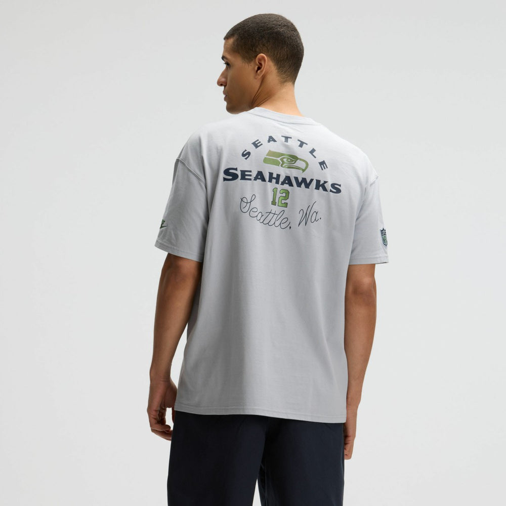Seattle Seahawks 2025 Rivalries Collection Essential Max90 T-Shirt Wolf Gray | Nike for Sale