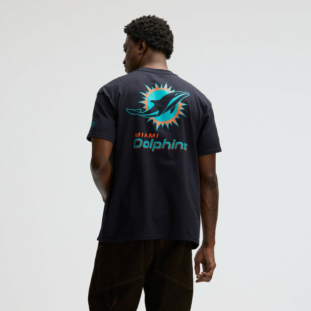 Miami Dolphins 2025 Rivalries Collection Essential Max90 T-Shirt Pitch Blue | Nike for Sale