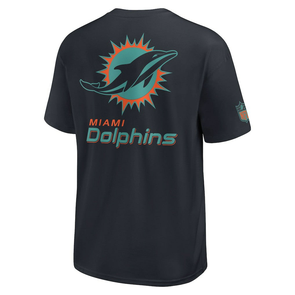 Miami Dolphins 2025 Rivalries Collection Essential Max90 T-Shirt Pitch Blue | Nike for Sale