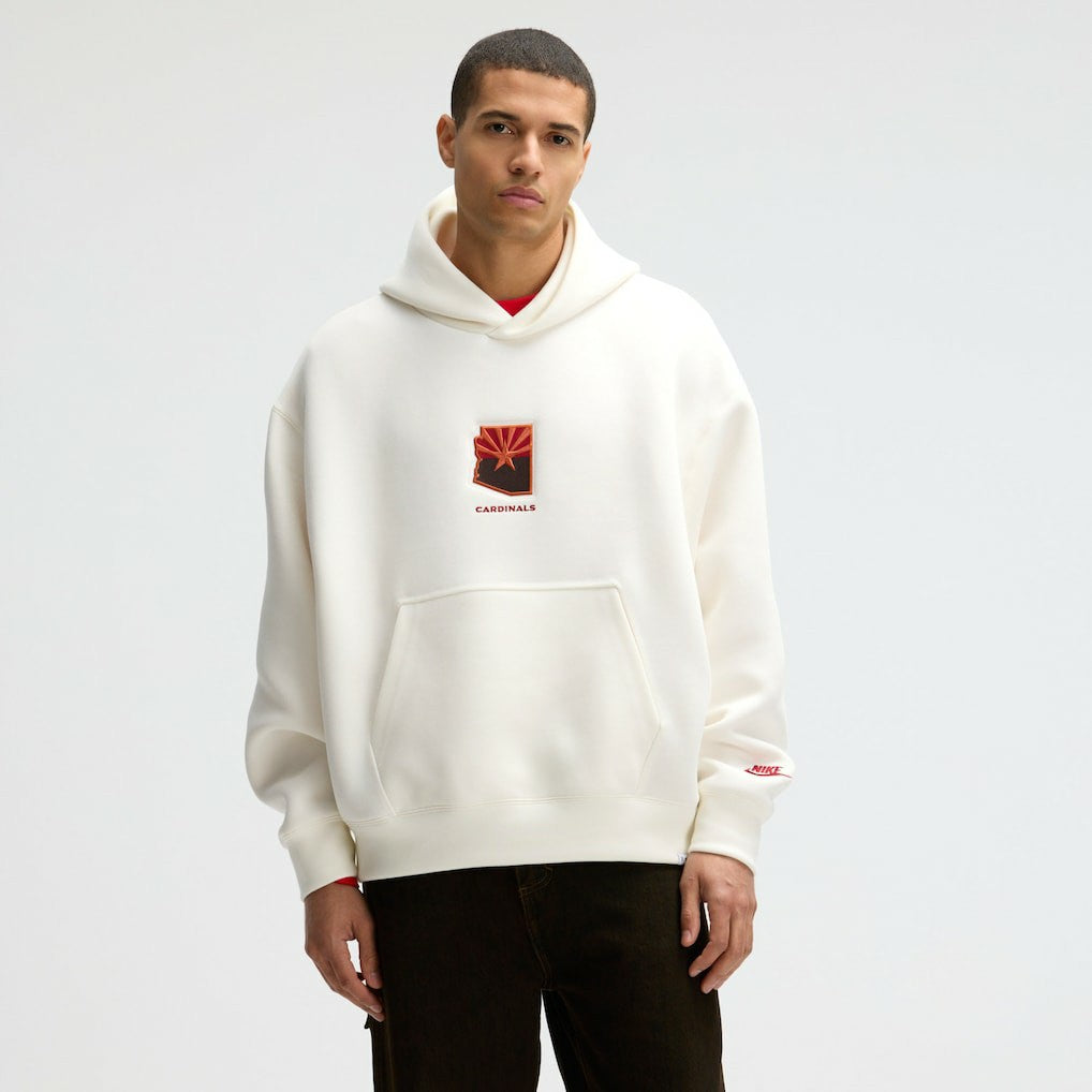 Arizona Cardinals 2025 Rivalries Collection Oversized Tech Fleece Hoodie Natural | Nike for Sale