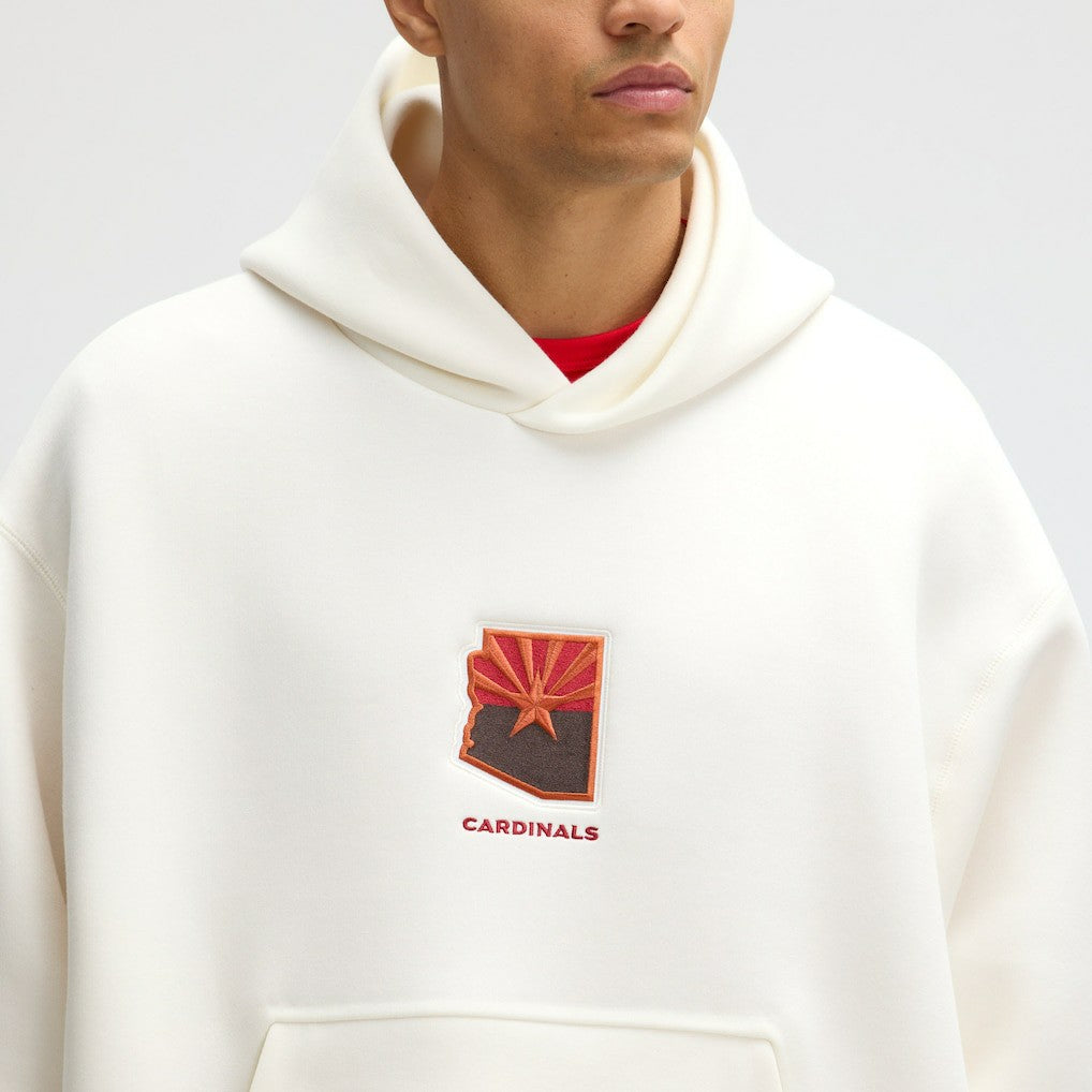Arizona Cardinals 2025 Rivalries Collection Oversized Tech Fleece Hoodie Natural | Nike for Sale