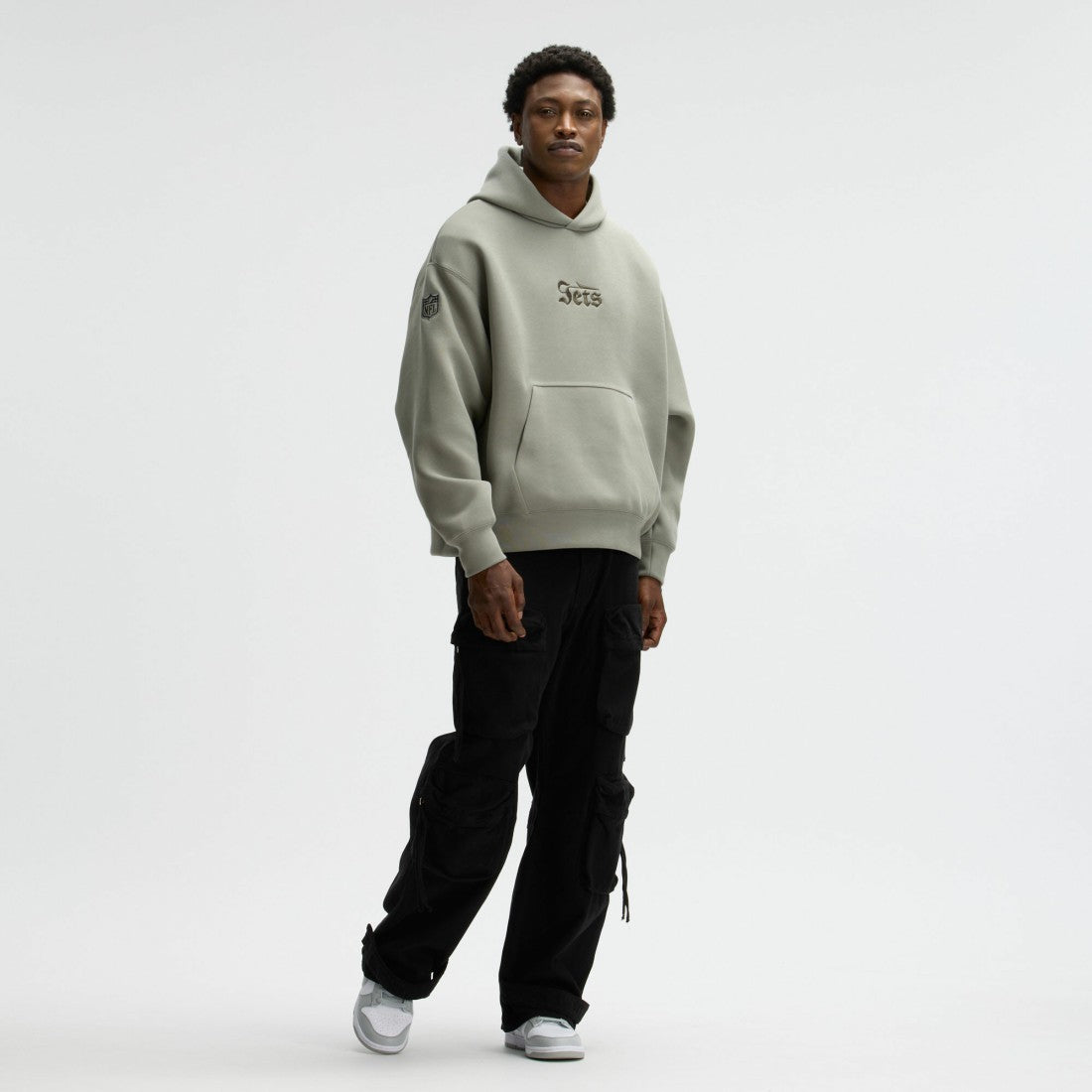 New York Jets 2025 Rivalries Collection Oversized Tech Fleece Hoodie Gotham Green | Nike for Sale