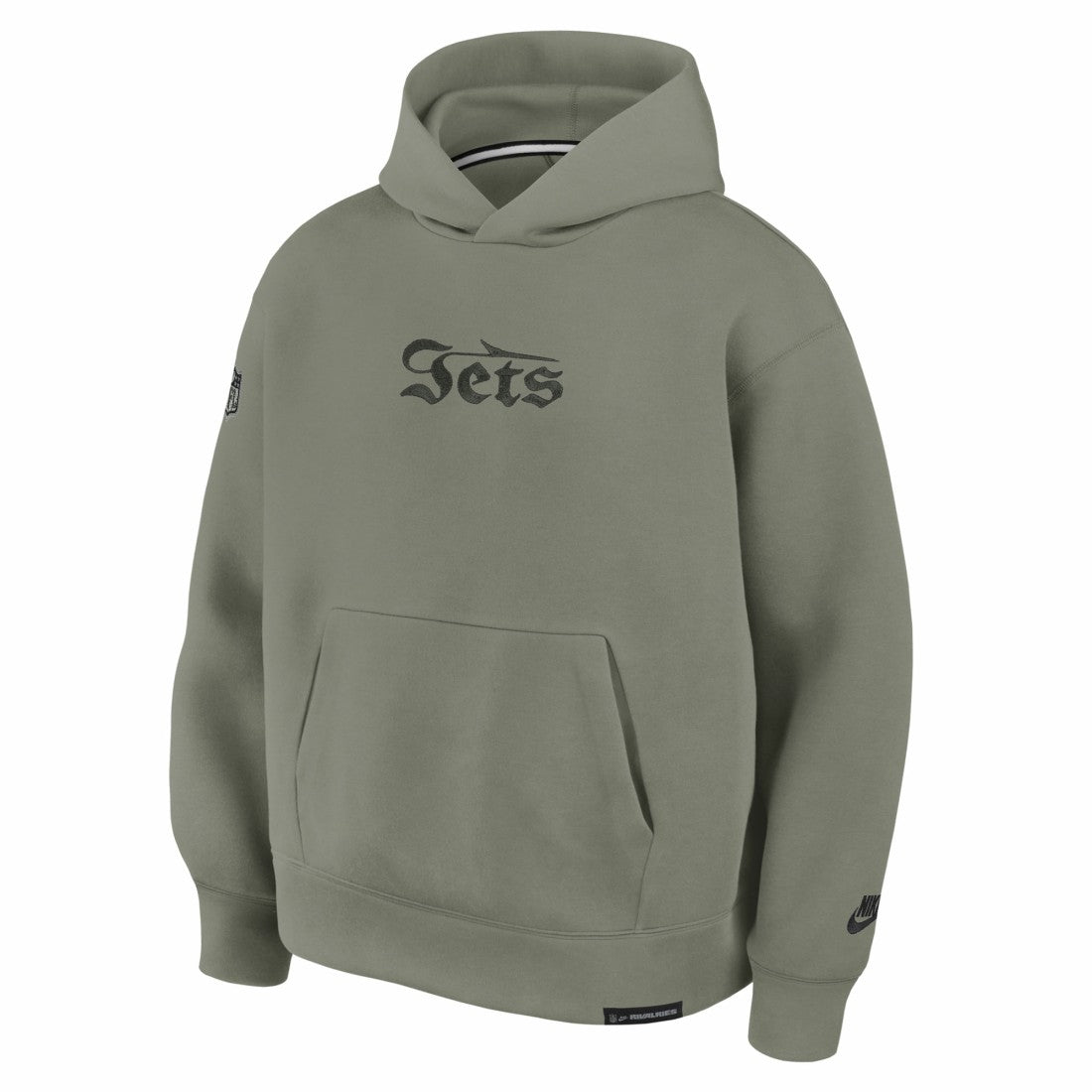 New York Jets 2025 Rivalries Collection Oversized Tech Fleece Hoodie Gotham Green | Nike for Sale