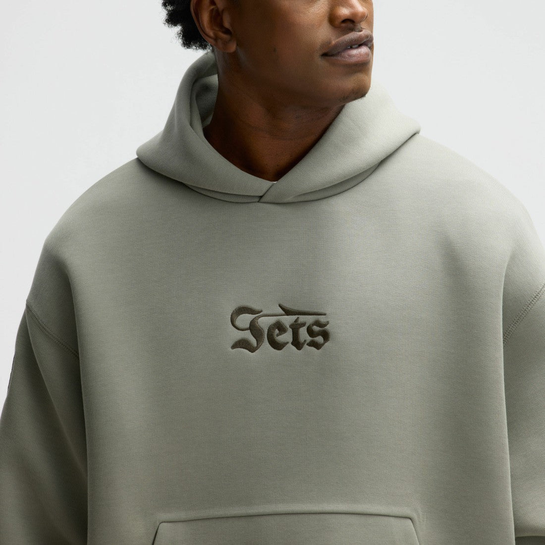 New York Jets 2025 Rivalries Collection Oversized Tech Fleece Hoodie Gotham Green | Nike for Sale