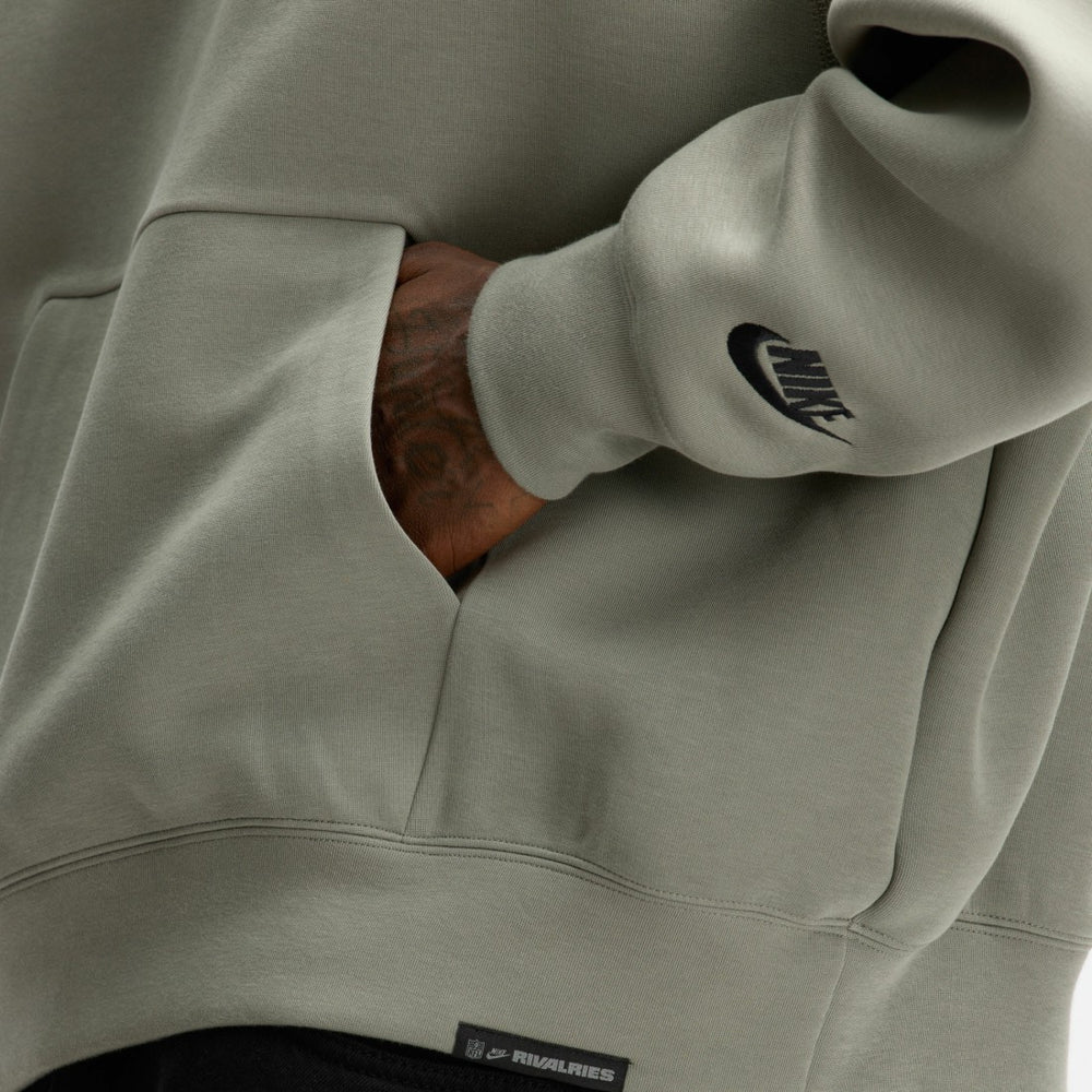 New York Jets 2025 Rivalries Collection Oversized Tech Fleece Hoodie Gotham Green | Nike for Sale