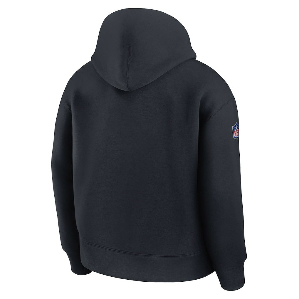 Miami Dolphins 2025 Rivalries Collection Oversized Tech Fleece Hoodie Pitch Blue | Nike for Sale