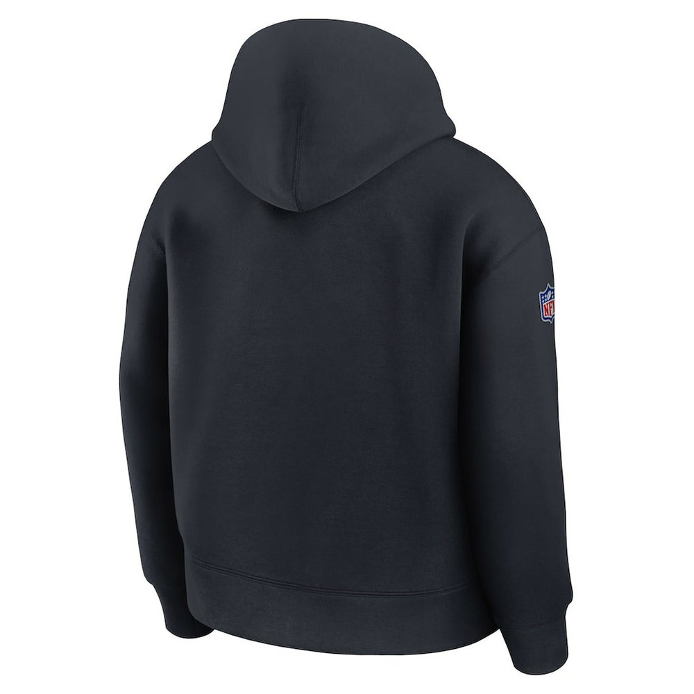 Miami Dolphins 2025 Rivalries Collection Oversized Tech Fleece Hoodie Pitch Blue | Nike for Sale