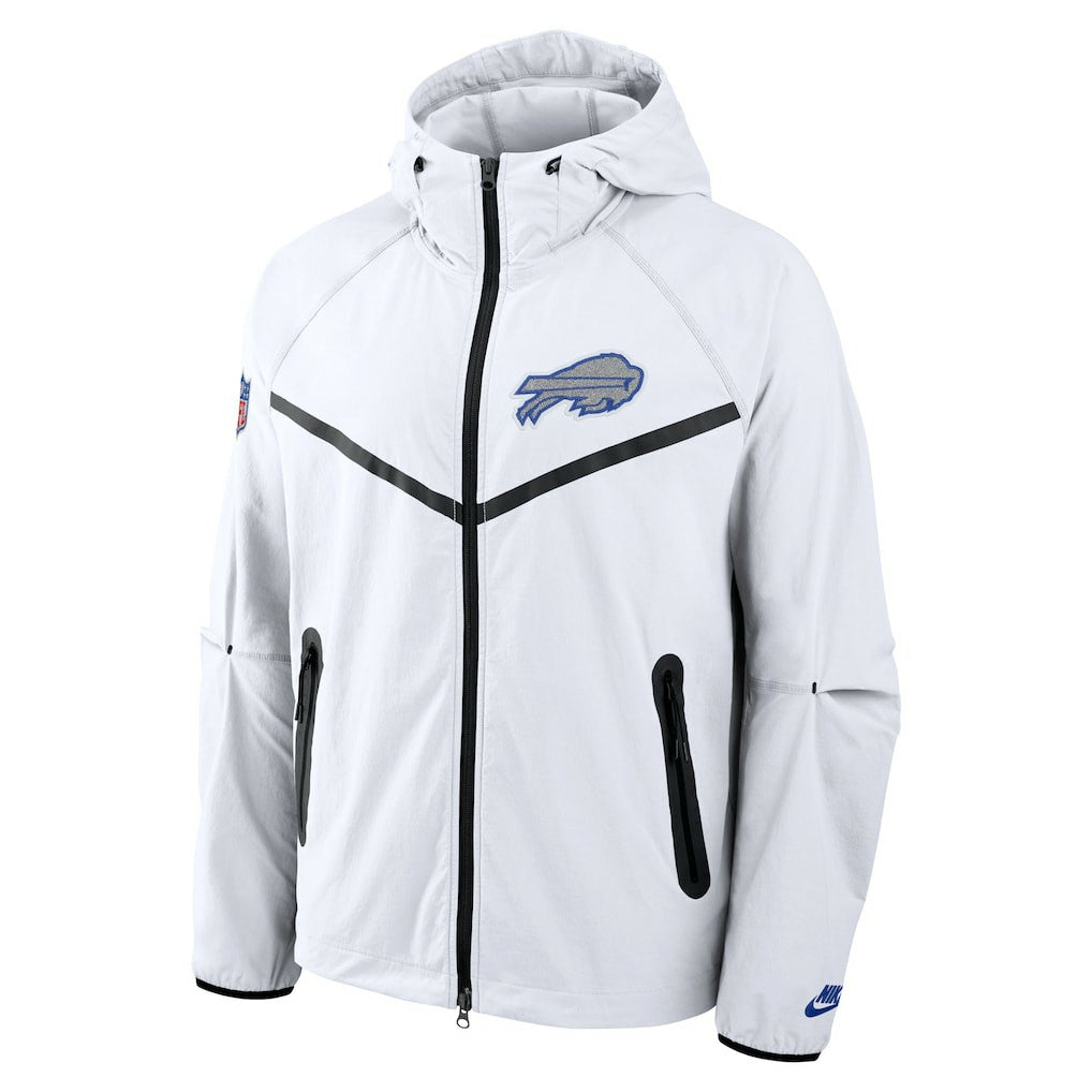 Buffalo Bills 2025 Rivalries Collection Tech Raglan Full-Zip Jacket White | Nike for Sale