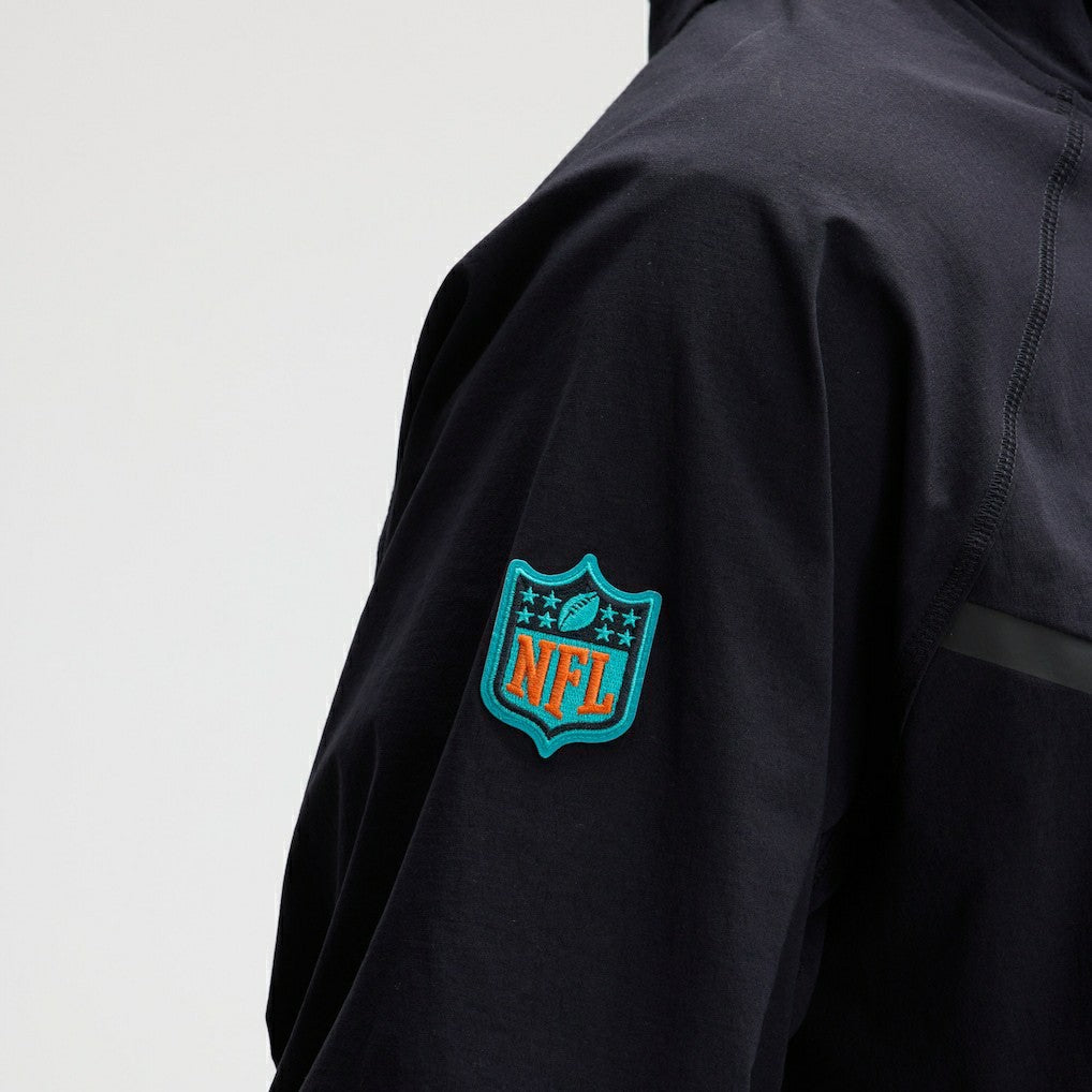 Miami Dolphins 2025 Rivalries Collection Tech Raglan Full-Zip Jacket Pitch Blue | Nike for Sale
