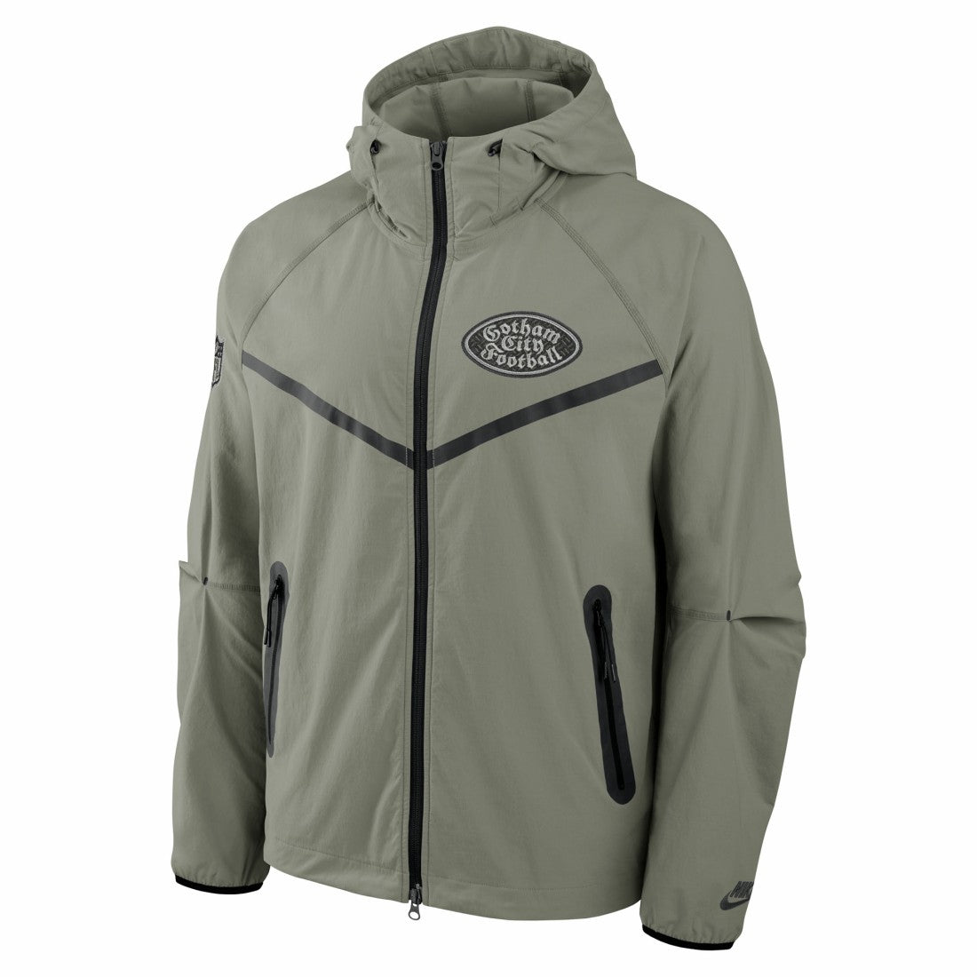 New York Jets 2025 Rivalries Collection Tech Raglan Full-Zip Jacket Gotham Green | Nike for Sale
