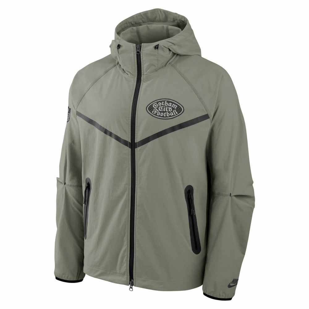 New York Jets 2025 Rivalries Collection Tech Raglan Full-Zip Jacket Gotham Green | Nike for Sale