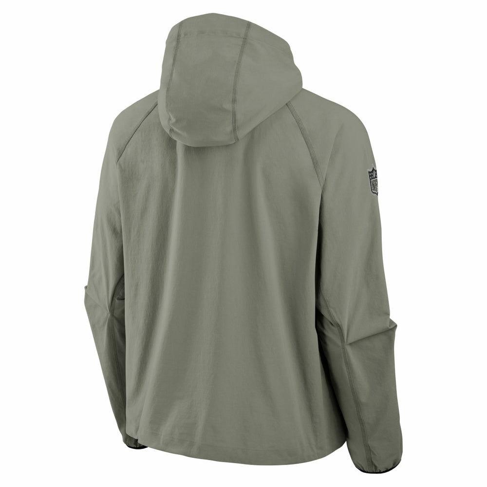 New York Jets 2025 Rivalries Collection Tech Raglan Full-Zip Jacket Gotham Green | Nike for Sale