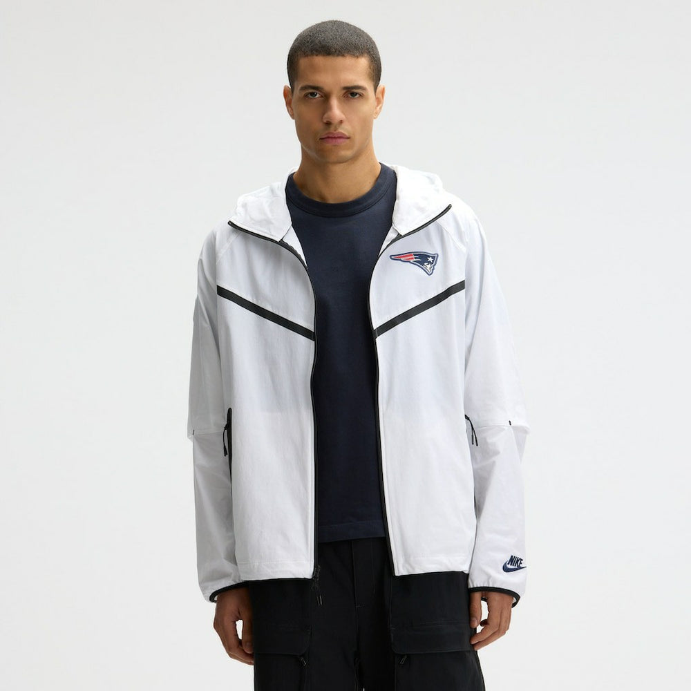 New England Patriots 2025 Rivalries Collection Tech Raglan Full-Zip Jacket White | Nike for Sale