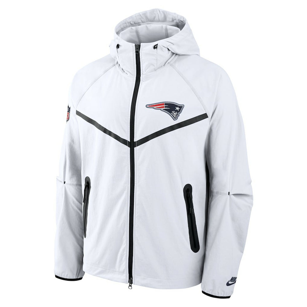 New England Patriots 2025 Rivalries Collection Tech Raglan Full-Zip Jacket White | Nike for Sale