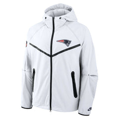 New England Patriots 2025 Rivalries Collection Tech Raglan Full-Zip Jacket White | Nike for Sale