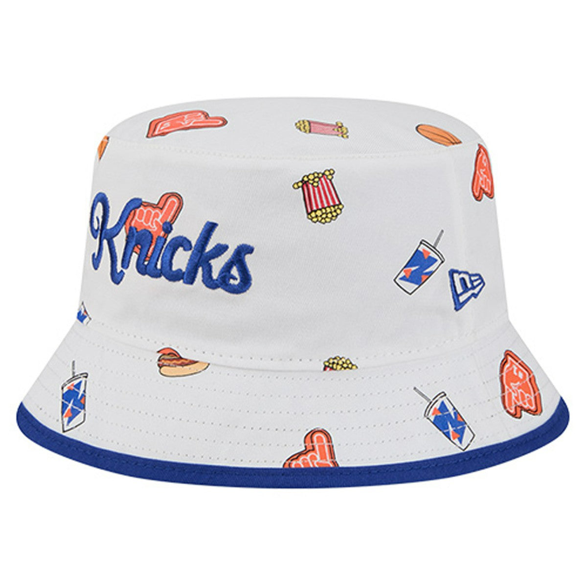 New York Knicks Team Cheer Reversible Bucket Hat White - NBA
