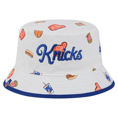 New York Knicks Team Cheer Reversible Bucket Hat White - NBA