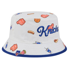 New York Knicks Team Cheer Reversible Bucket Hat White - NBA