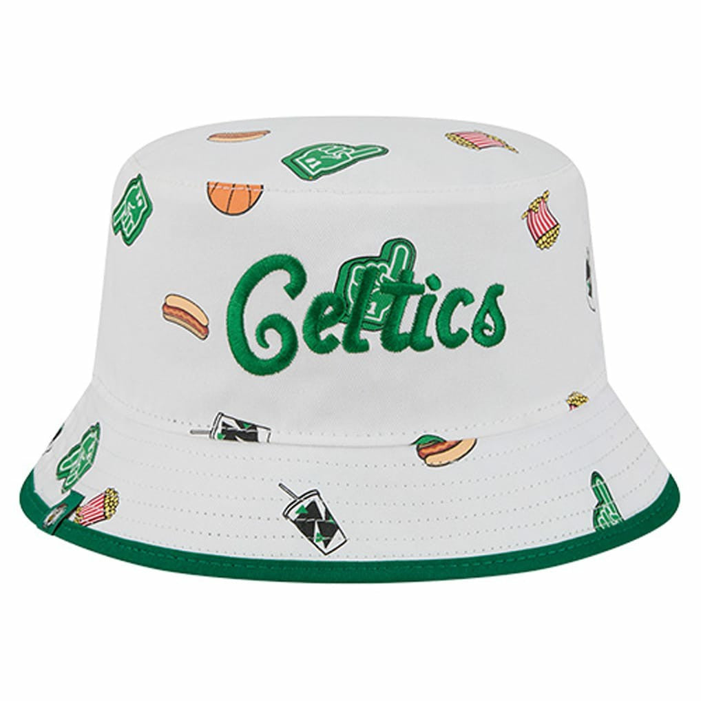 Boston Celtics Team Cheer Reversible Bucket Hat White - NBA