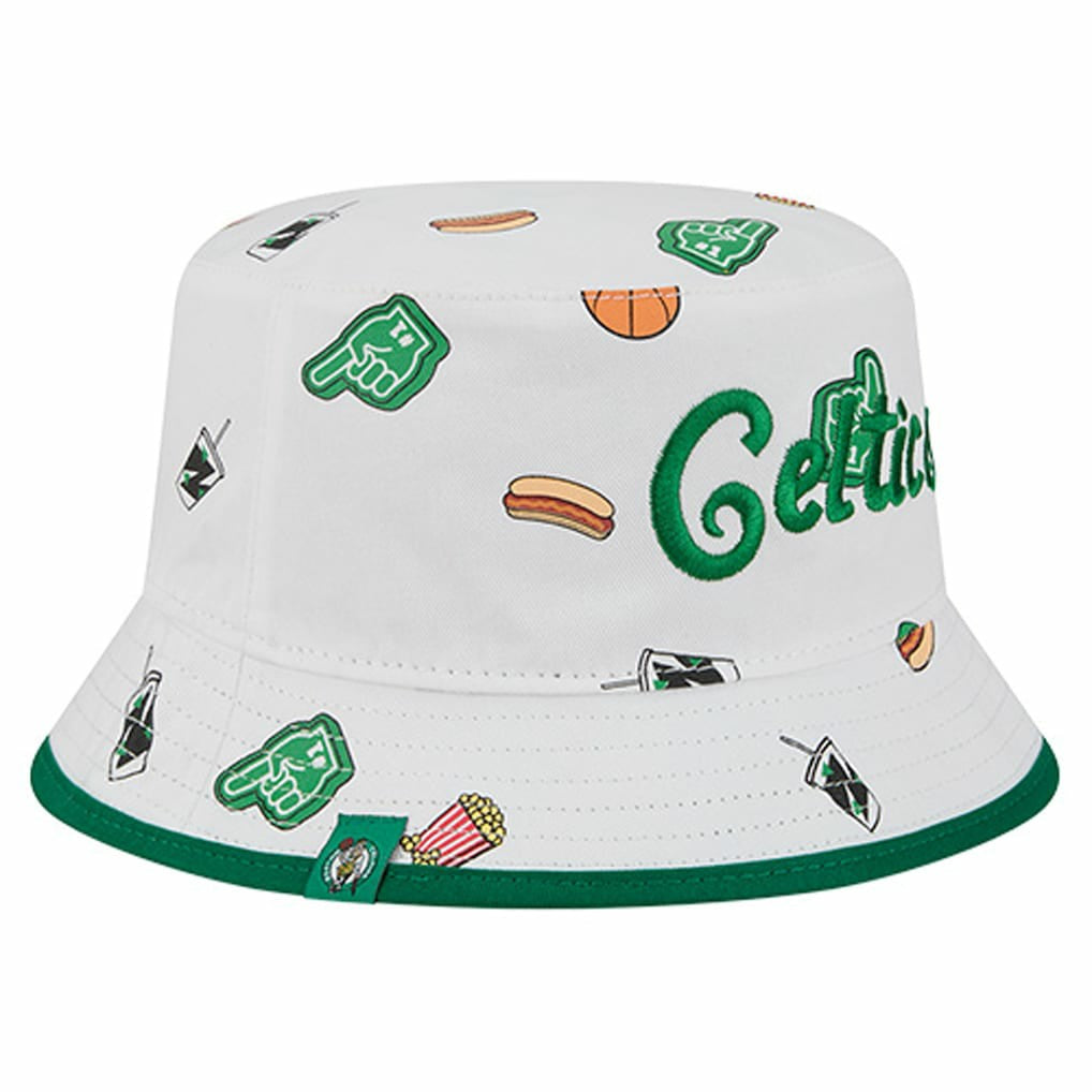 Boston Celtics Team Cheer Reversible Bucket Hat White - NBA