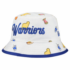 Golden State Warriors Team Cheer Reversible Bucket Hat White - NBA