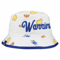 Golden State Warriors Team Cheer Reversible Bucket Hat White - NBA