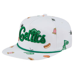 Boston Celtics Team Cheer Rope 19TWENTY Adjustable Hat White - NBA