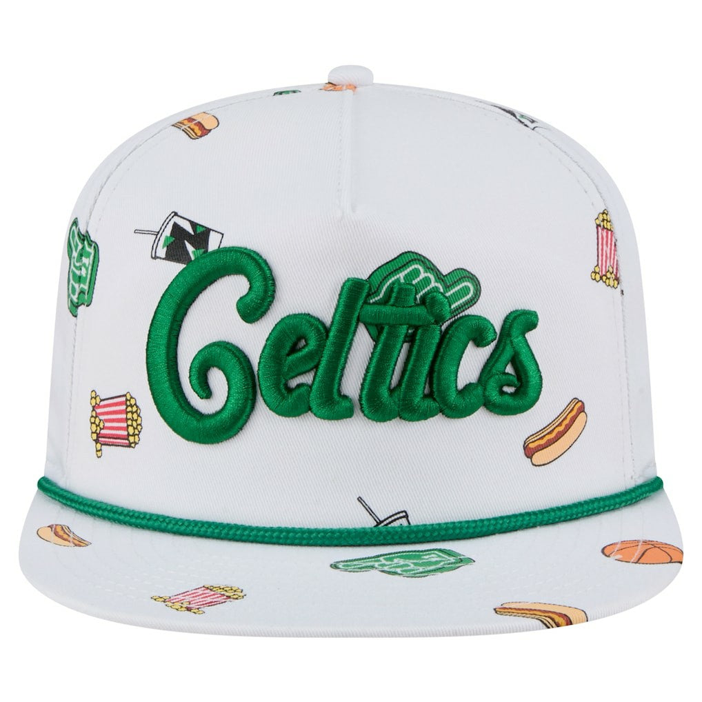 Boston Celtics Team Cheer Rope 19TWENTY Adjustable Hat White - NBA