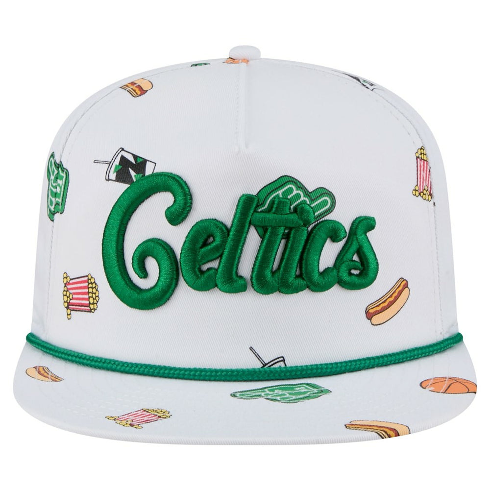 Boston Celtics Team Cheer Rope 19TWENTY Adjustable Hat White - NBA