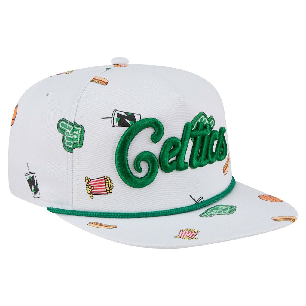 Boston Celtics Team Cheer Rope 19TWENTY Adjustable Hat White - NBA