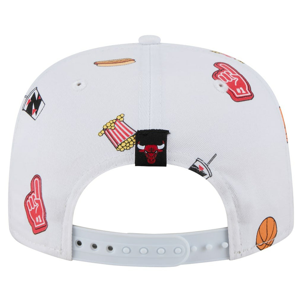 Chicago Bulls Team Cheer Rope 19TWENTY Adjustable Hat White - NBA
