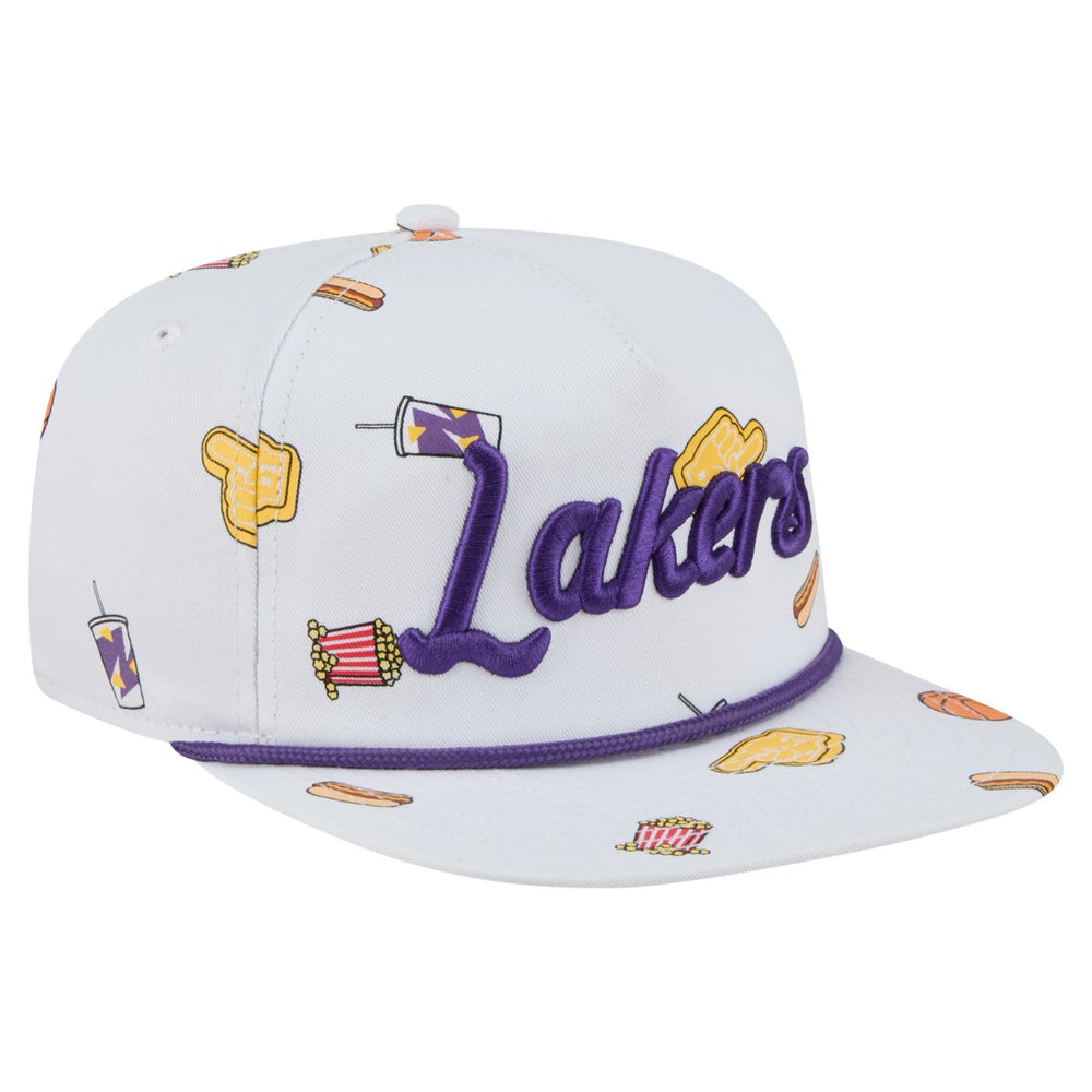 Los Angeles Lakers Team Cheer Rope 19TWENTY Adjustable Hat White - NBA