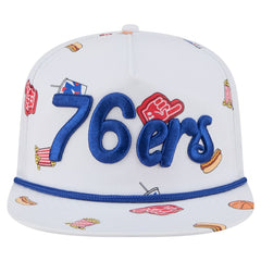 Philadelphia 76ers Team Cheer Rope 19TWENTY Adjustable Hat White - NBA