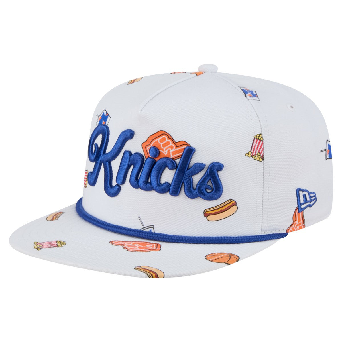 New York Knicks Team Cheer Rope 19TWENTY Adjustable Hat White - NBA