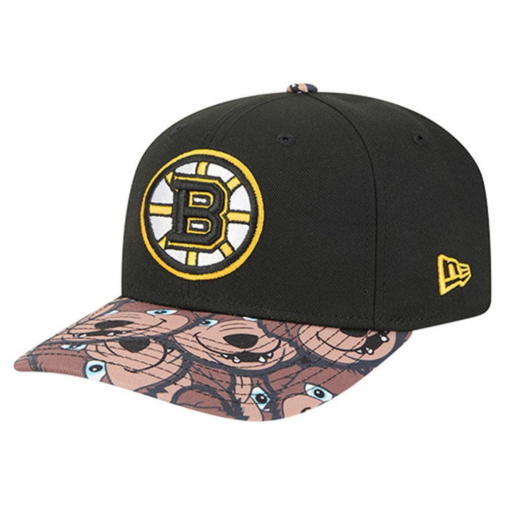 Boston Bruins New Era Mascot Visor 9SEVENTY Adjustable Hat - Black - NHL