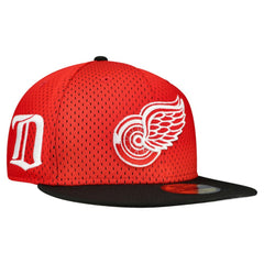 Detroit Red Wings New Era Mesh Crown Two-Tone 59FIFTY Fitted Hat - Red/Black - NHL