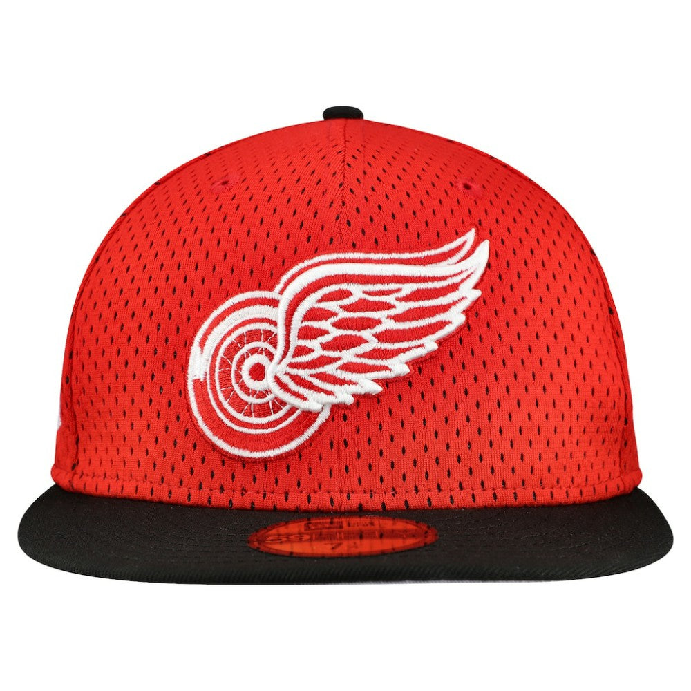 Detroit Red Wings New Era Mesh Crown Two-Tone 59FIFTY Fitted Hat - Red/Black - NHL