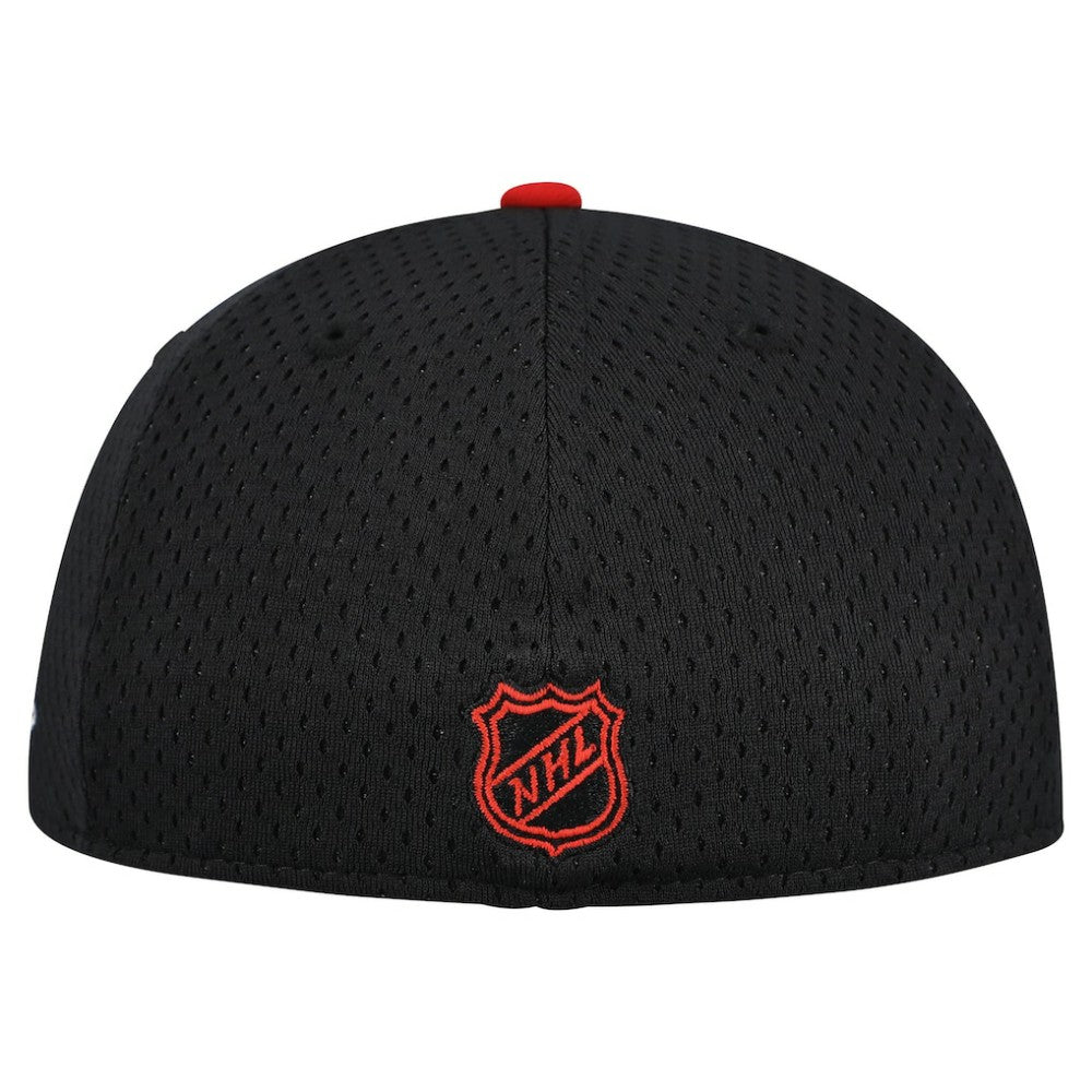 Chicago Blackhawks New Era Mesh Crown Two-Tone 59FIFTY Fitted Hat - Black/Red - NHL