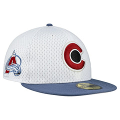 Colorado Avalanche New Era Mesh Crown Two-Tone 59FIFTY Fitted Hat - White/Navy - NHL