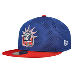 New York Rangers New Era Mesh Crown Two-Tone 59FIFTY Fitted Hat - Blue/Red - NHL