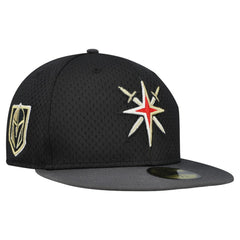 Vegas Golden Knights New Era Mesh Crown Two-Tone 59FIFTY Fitted Hat - Black/Gray - NHL