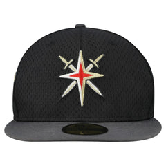 Vegas Golden Knights New Era Mesh Crown Two-Tone 59FIFTY Fitted Hat - Black/Gray - NHL