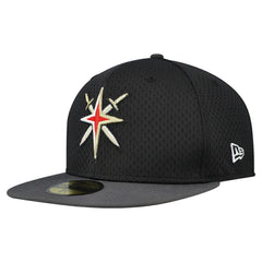 Vegas Golden Knights New Era Mesh Crown Two-Tone 59FIFTY Fitted Hat - Black/Gray - NHL