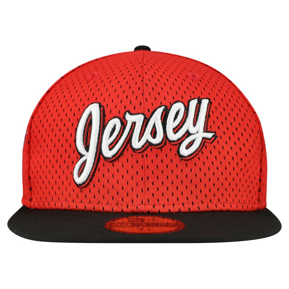 New Jersey Devils New Era Mesh Crown Two-Tone 59FIFTY Fitted Hat - Red/Black - NHL