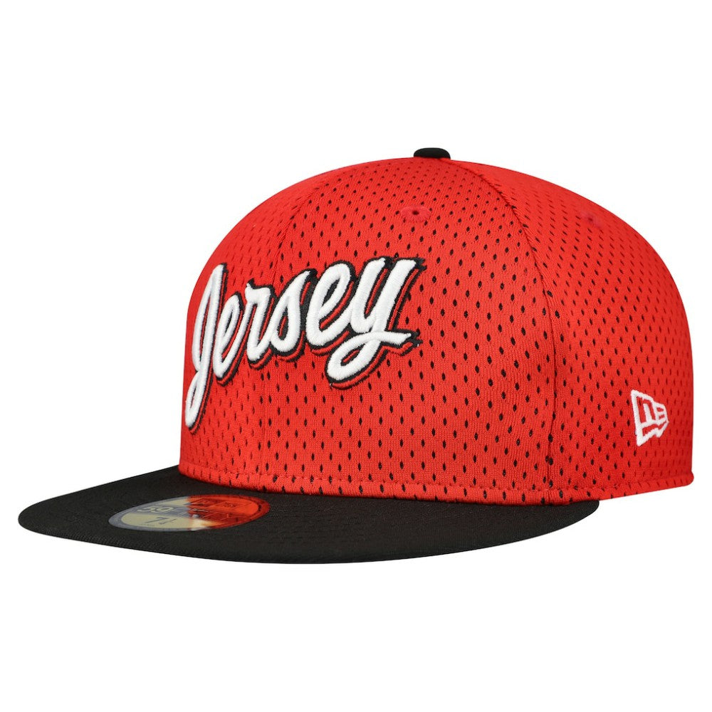 New Jersey Devils New Era Mesh Crown Two-Tone 59FIFTY Fitted Hat - Red/Black - NHL