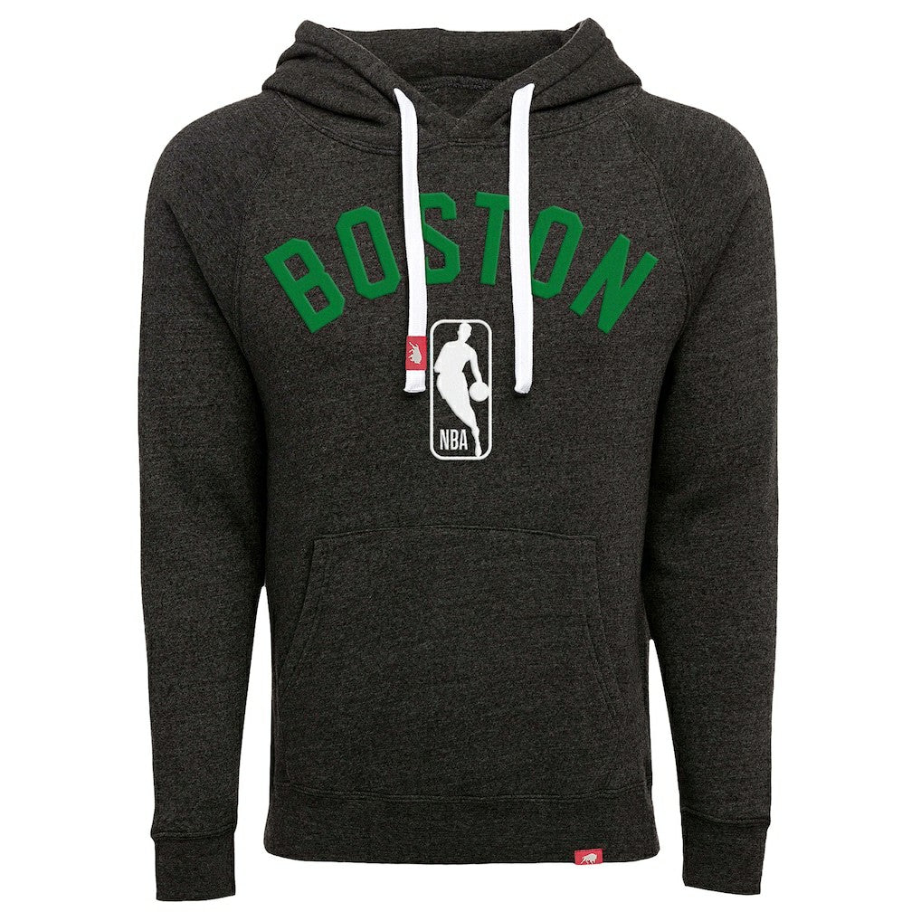 Boston Celtics Sportiqe Unisex Olsen Tri-Blend Pullover Hoodie Black - NBA