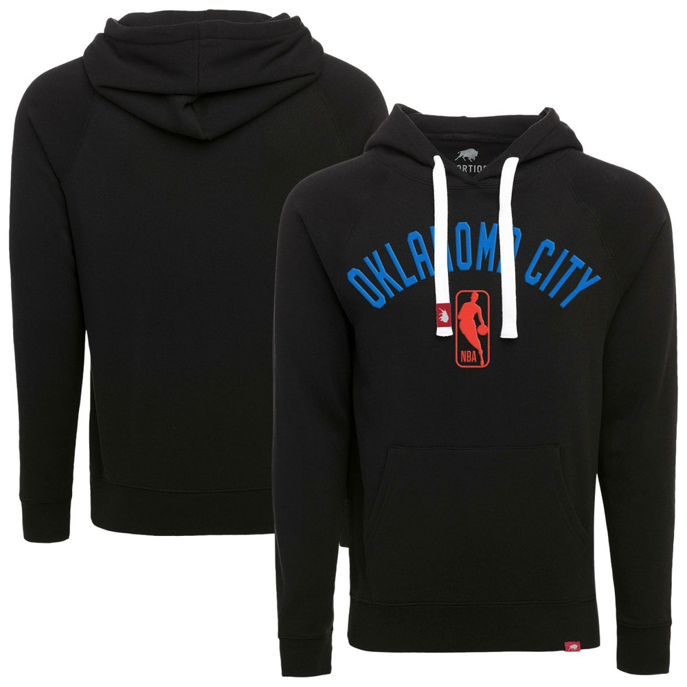 Oklahoma City Thunder Sportiqe Unisex Olsen Tri-Blend Pullover Hoodie Heather Black - NBA
