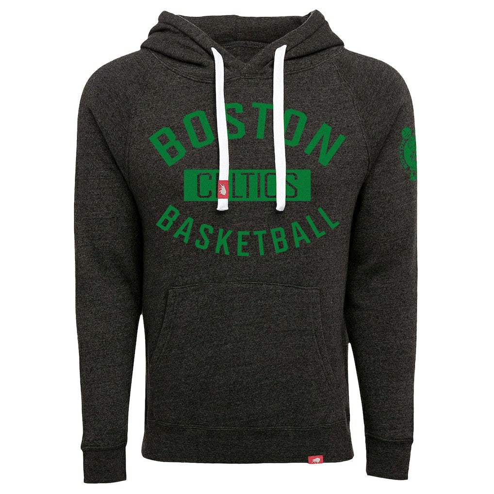 Boston Celtics Sportiqe Unisex Olsen Tri-Blend Pullover Hoodie Black - NBA