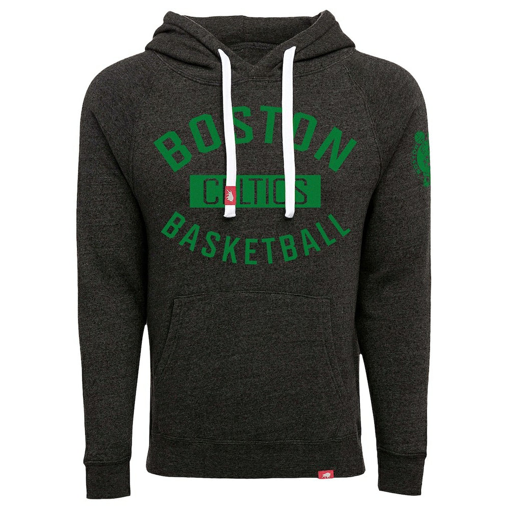 Boston Celtics Sportiqe Unisex Olsen Tri-Blend Pullover Hoodie Black - NBA