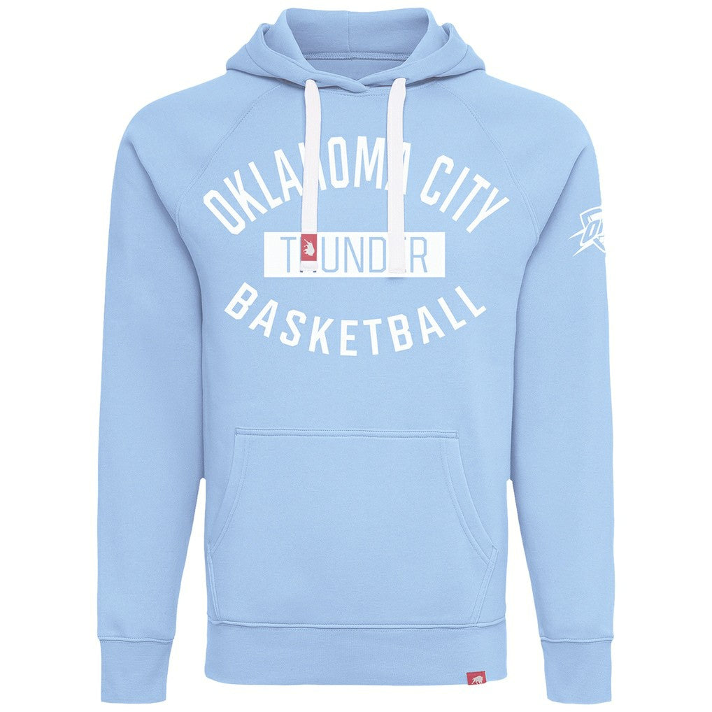 Oklahoma City Thunder Sportiqe Unisex Olsen Tri-Blend Pullover Hoodie Light Blue - NBA